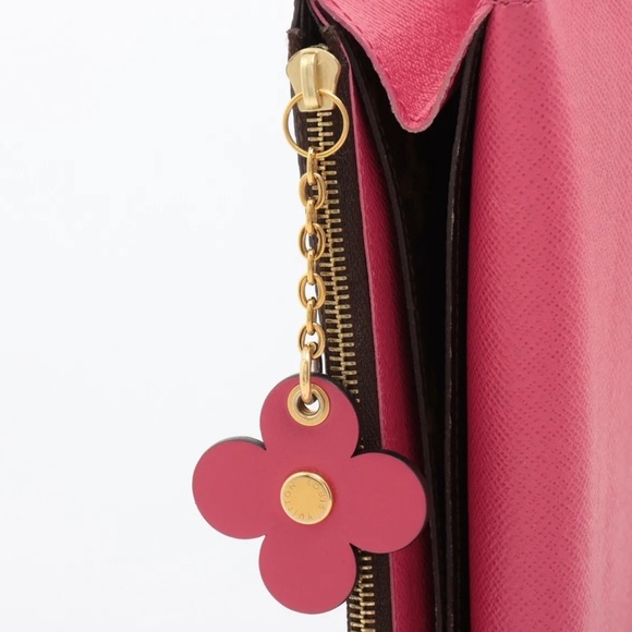 Louis Vuitton Monogram Bloom Flower Portefeuille Emilile Wallet Pink M64202 - Picture 8 of 12